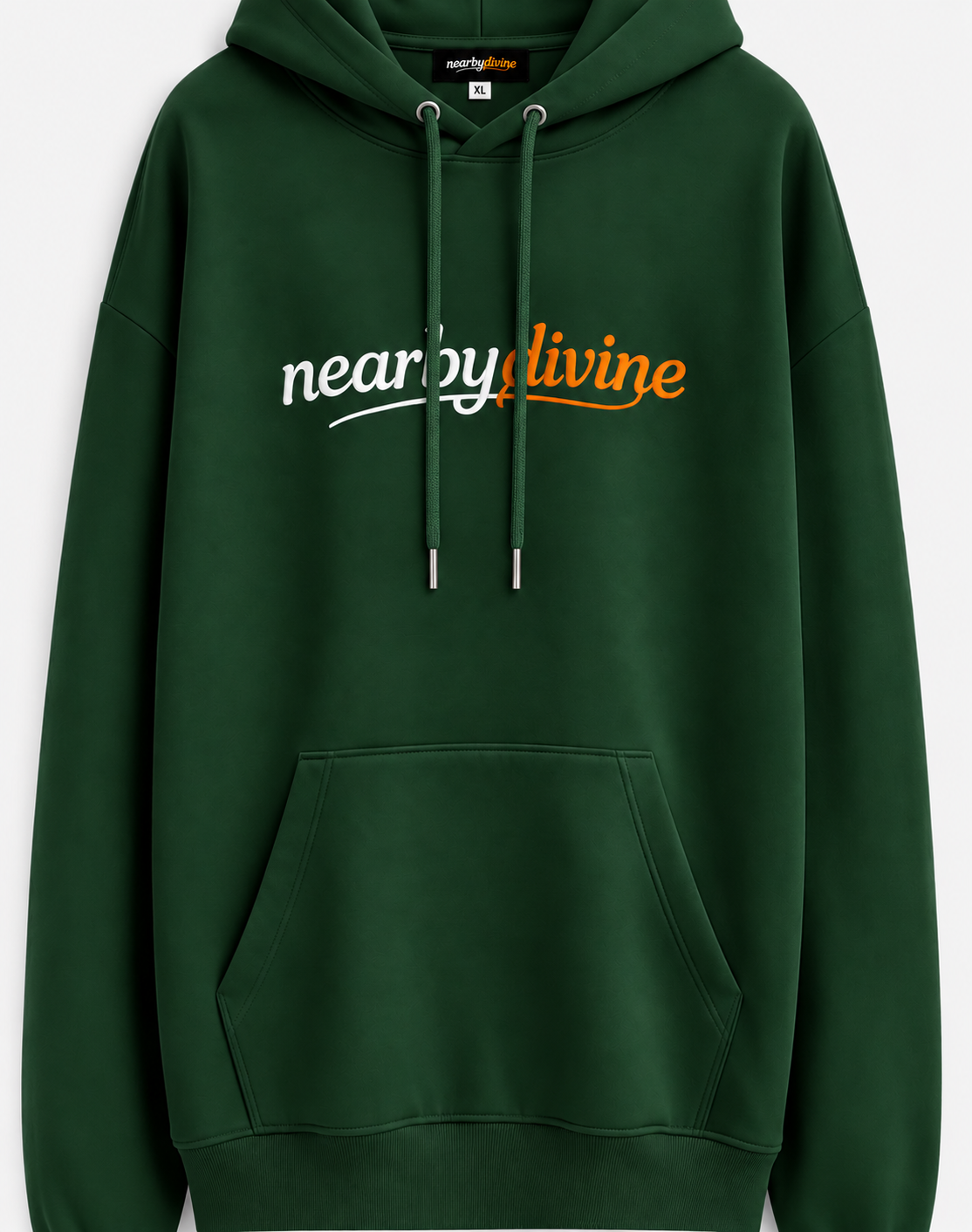 Oversized Dark Green Hoodie