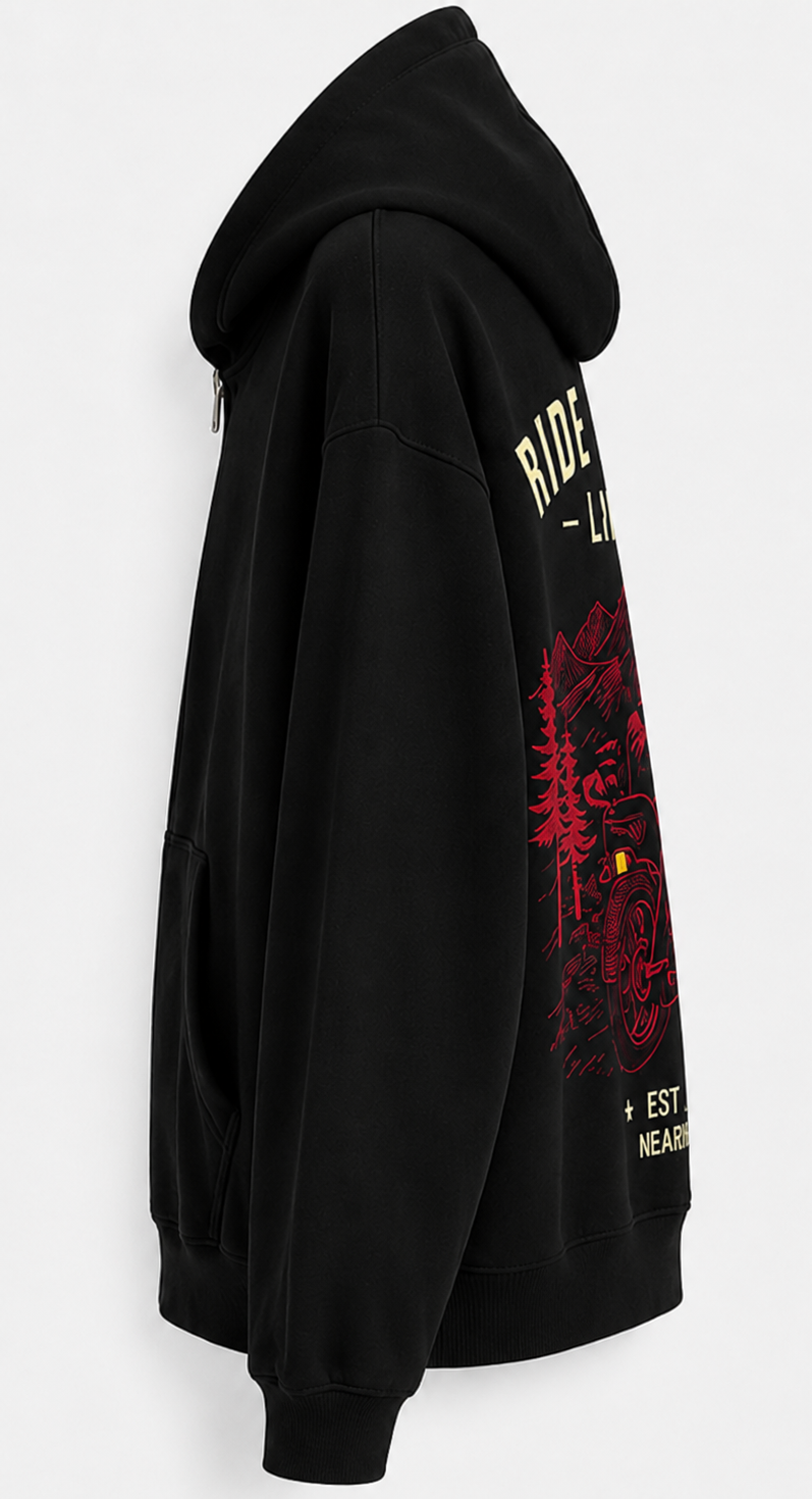 Oversize Black Hoodie
