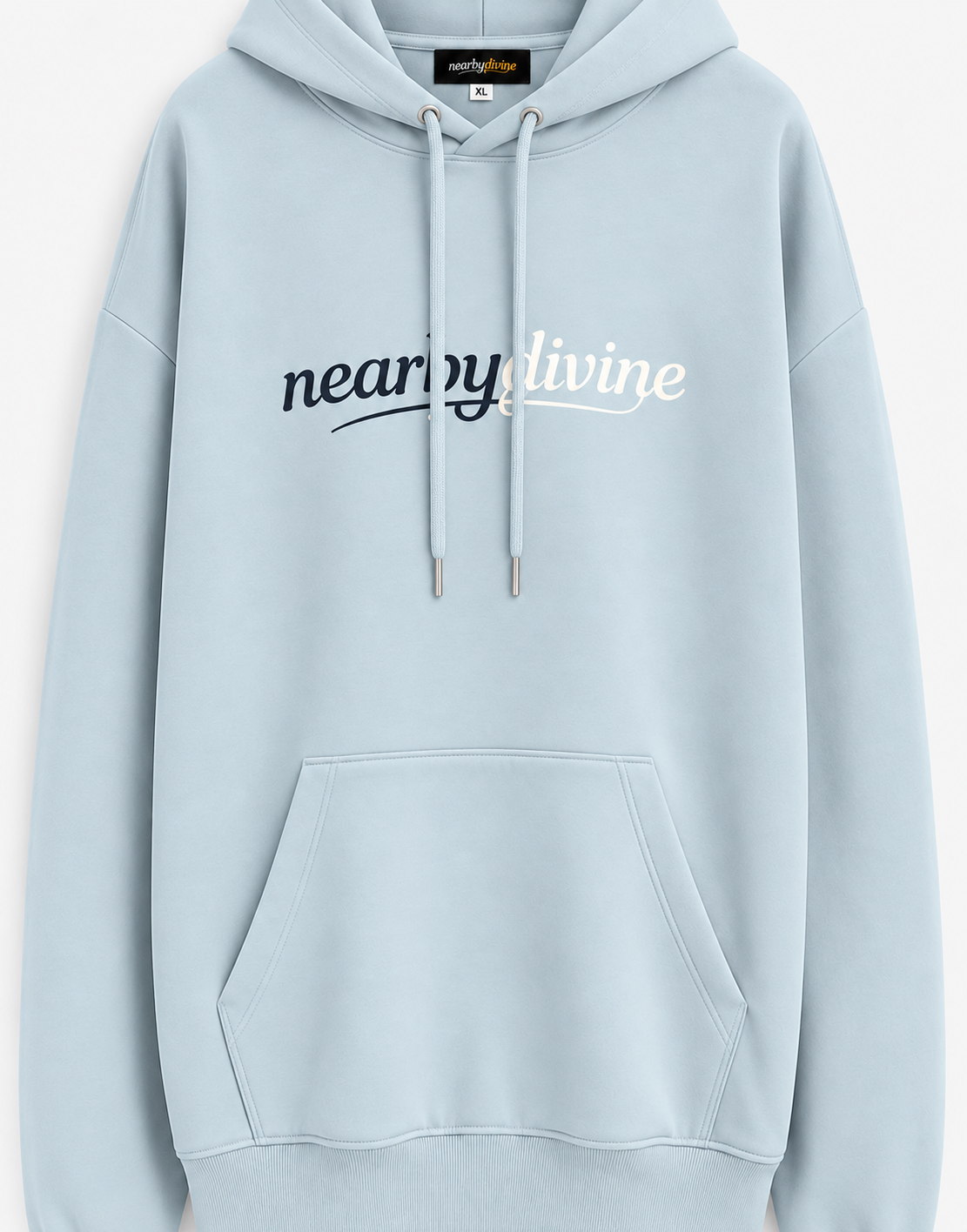 Oversized Sky Blue Hoodie