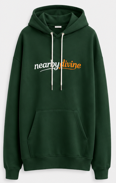 Oversize Dark Green Hoodie