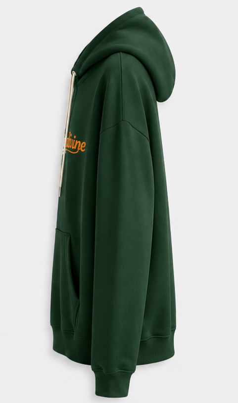 Oversize Dark Green Hoodie