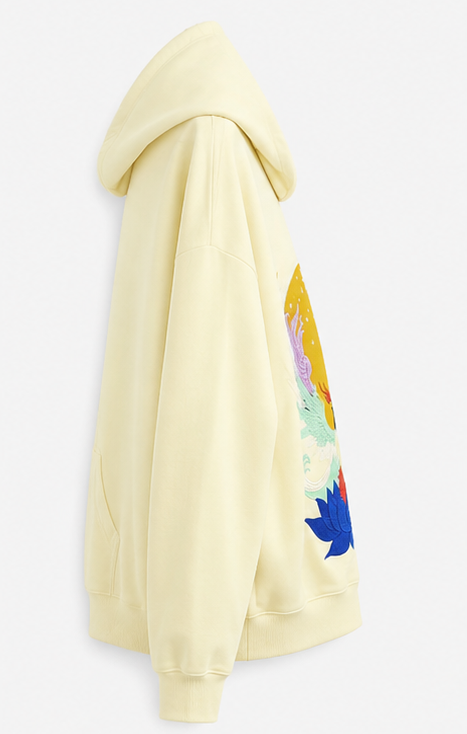 Oversize Artic White Hoodie