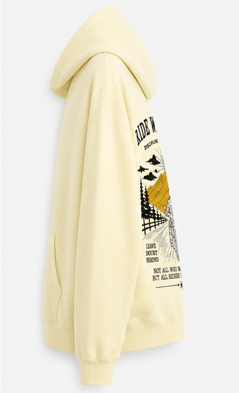 Oversize Artic White Hoodie