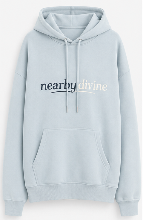 Oversize Sky Blue Hoodie